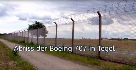 Verschrottung der Boeing 707 in Tegel